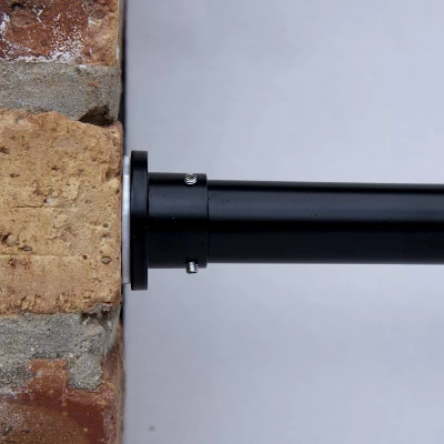 Room Dividers Now Tension Rod Curtain Room Divider Kit - XX-Large A, 8ft Tall X 10ft - 12ft 6in Wide, Midnight Black (With Curtains) 4 Room Dividers Now Tension Rod Curtain Room Divider Kit - XX-Large A, 8ft Tall X 10ft - 12ft 6in Wide, Midnight Black (With Curtains) - Image 2