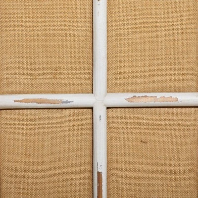 Farmhouse Wood Room Divider Screen Beige - Olivia & May 5 Farmhouse Wood Room Divider Screen Beige - Olivia & May - Image 3