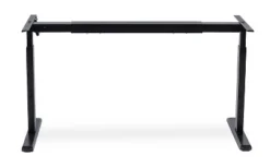 Mount-It! 44" To 64" Wide Manual Hand Crank Standing Desk Height Adjustable Frame Black MI-7931