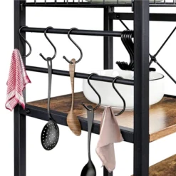 Yaheetech Kitchen Storage Rack With Basket/Hooks/Storage 13 Yaheetech Kitchen Storage Rack With Basket/Hooks/Storage -Furniture Shop GUEST e52094f8 2822 4d3b a236 85aaf4ae859b