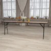 Flash Furniture 8-Foot Rectangular Wood Folding Training / Seminar Table With Smooth Clear Coated Finished Top -Furniture Shop GUEST e7b4d7f9 21ae 41c3 98be 94701fd0b363
