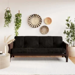 Full Chester Wood Arm Futon Frame With 8" Microfiber Mattress - Room & Joy 19 Full Chester Wood Arm Futon Frame With 8" Microfiber Mattress - Room & Joy -Furniture Shop GUEST e813466a 9856 4b25 b6a7 1f3c4e5022e9