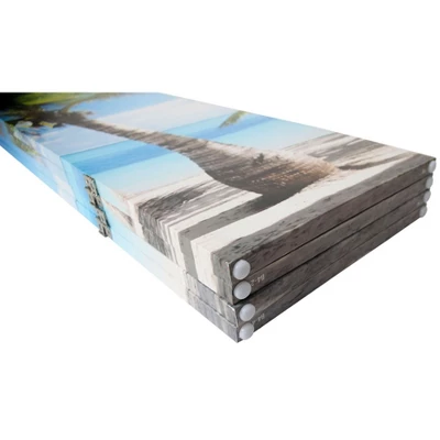 Legacy Decor Canvas Room Divider Double - Sided Digital Print Virgin Islands Beach Design 4 Legacy Decor Canvas Room Divider Double - Sided Digital Print Virgin Islands Beach Design - Image 2