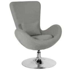 Merrick Lane High-Back Egg Style Lounge Chair With 360° Swivel Metal Base -Furniture Shop GUEST e90679a1 afcf 4500 b062 c50e168e3963