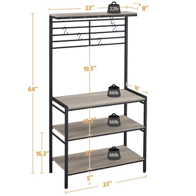 Yaheetech 4-Tier Kitchen Storage Rack With High Display Shelf 5 Yaheetech 4-Tier Kitchen Storage Rack With High Display Shelf - Image 3