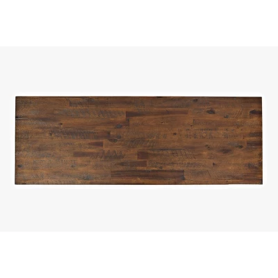 Wooden Sofa Table With 3 Drawers & 2 Shelves Brown - Benzara 8 Wooden Sofa Table With 3 Drawers & 2 Shelves Brown - Benzara - Image 6