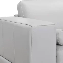 Wynne Genuine Leather Sofa Dove Gray - Armen Living -Furniture Shop GUEST ea575f85 ad6b 44b3 8577 4a173ef937ff