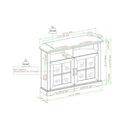 Tasi Traditional Windowpane Corner TV Stand For TVs Up To 50" - Saracina Home 13 Tasi Traditional Windowpane Corner TV Stand For TVs Up To 50" - Saracina Home -Furniture Shop GUEST eaceada6 b1fd 400a bfbc 0eee4448a6ac