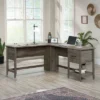 Summit Station L-Shaped Desk Pebble Pine - Sauder