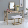 Burdette Contemporary Vanity Table Set - HOMES: Inside + Out 1 Burdette Contemporary Vanity Table Set - HOMES: Inside + Out -Furniture Shop GUEST ed36ed68 997b 4f66 b48c 2fdcd08ee8c4