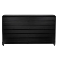 Ilya Solid Wood Modern Panel Front 6 Drawer Dresser - Saracina Home -Furniture Shop GUEST ef41feaf 4e19 4fb5 8811 632636980ad5