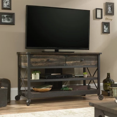 Steel River TV Stand For TVs Up To 55" Brown - Sauder 3 Steel River TV Stand For TVs Up To 55" Brown - Sauder