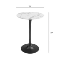 Kurv Counter Dining Table White Faux Marble/Black - Jamesdar 7 Kurv Counter Dining Table White Faux Marble/Black - Jamesdar -Furniture Shop GUEST f2083c8a 3c02 47cc 9c94 fc525f4134e6