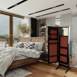 Jewelry Armoire Brown - Ore International -Furniture Shop GUEST f48c862a 5ee6 4ef1 b560 426b97dad716