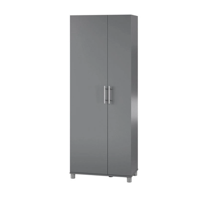 Cabell Tall Asymmetrical Cabinet Graphite Gray - Room & Joy 7 Cabell Tall Asymmetrical Cabinet Graphite Gray - Room & Joy - Image 5