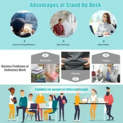 Costway Electric 55''x28'' Standing Desk Adjustable Sit To Stand W/ Controller 21 Costway Electric 55''x28'' Standing Desk Adjustable Sit To Stand W/ Controller -Furniture Shop GUEST f4c96fdd aa6a 4d60 bed9 763653403ef5