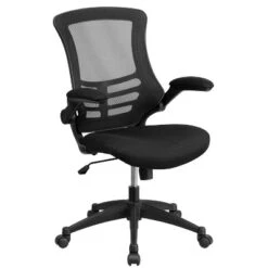Flash Furniture Work From Home Kit - Black Computer Desk, Ergonomic Mesh Office Chair And Locking Mobile Filing Cabinet With Side Handles -Furniture Shop GUEST f555c972 bf42 4924 b634 6a99262d74a3