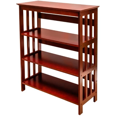 Legacy Decor 3 Tier Wooden Bookshelf Bookcase Shelves 4 Legacy Decor 3 Tier Wooden Bookshelf Bookcase Shelves - Image 2