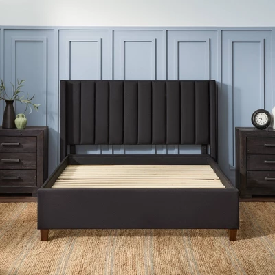 Adele Vertical Upholstered Wingback Bed β Brookside Home 8 Adele Vertical Upholstered Wingback Bed β Brookside Home - Image 6