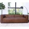 Alexander Top Grain Leather Sofa Brown - Abbyson Living