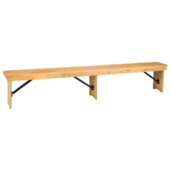 Flash Furniture HERCULES Series 8' X 12'' Solid Pine Folding Farm Bench With 3 Legs 29 Flash Furniture HERCULES Series 8' X 12'' Solid Pine Folding Farm Bench With 3 Legs -Furniture Shop GUEST f6b0c9c3 e3c2 4f74 b27c c584cca9a41e