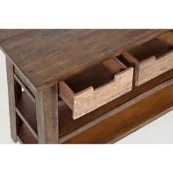 Wooden Sofa Table With 3 Drawers & 2 Shelves Brown - Benzara 12 Wooden Sofa Table With 3 Drawers & 2 Shelves Brown - Benzara -Furniture Shop GUEST f7dd6b54 55c0 403a 88ff 351666b195d7