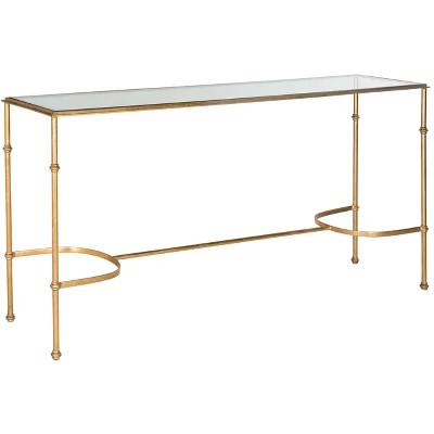 Lucille Console Table - Gold/Glass - Safavieh 4 Lucille Console Table - Gold/Glass - Safavieh - Image 2