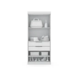 Set Of 2 Mulberry 2.0 Wardrobe Closet White - Manhattan Comfort -Furniture Shop GUEST f968aada e47b 497e 9f26 e1639b54314d