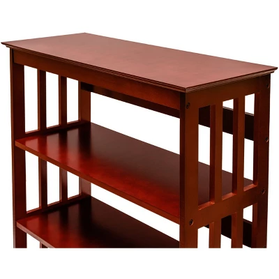 Legacy Decor 3 Tier Wooden Bookshelf Bookcase Shelves 5 Legacy Decor 3 Tier Wooden Bookshelf Bookcase Shelves - Image 3