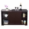 Tangkula Wood Buffet Cupboard Kitchen Storage Cabinet Sideboard W/ Sliding Door 1 Tangkula Wood Buffet Cupboard Kitchen Storage Cabinet Sideboard W/ Sliding Door -Furniture Shop GUEST fb6d87b9 43d2 4646 a646 dd1fdebfe601