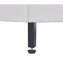 Upholstered Faux Leather Platform Bed With LED Light Bed Frame With Slatted-ModernLuxe -Furniture Shop GUEST fc029d63 e1f2 4eb3 bcfa deaffb06a122