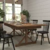 Merrick Lane 8' X 40" Rectangular Antique Rustic Solid Pine Foldable Dining Table With Crisscross Legs 1 Merrick Lane 8' X 40" Rectangular Antique Rustic Solid Pine Foldable Dining Table With Crisscross Legs -Furniture Shop GUEST fc0b7718 ac27 45d9 9e14 4e33f52b429b