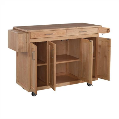 Breakfast Bar Kitchen Cart Light Wood - Home Styles 4 Breakfast Bar Kitchen Cart Light Wood - Home Styles - Image 2